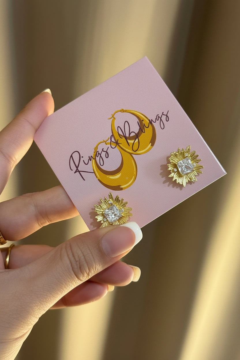 MIMOSA EARRINGS-18k