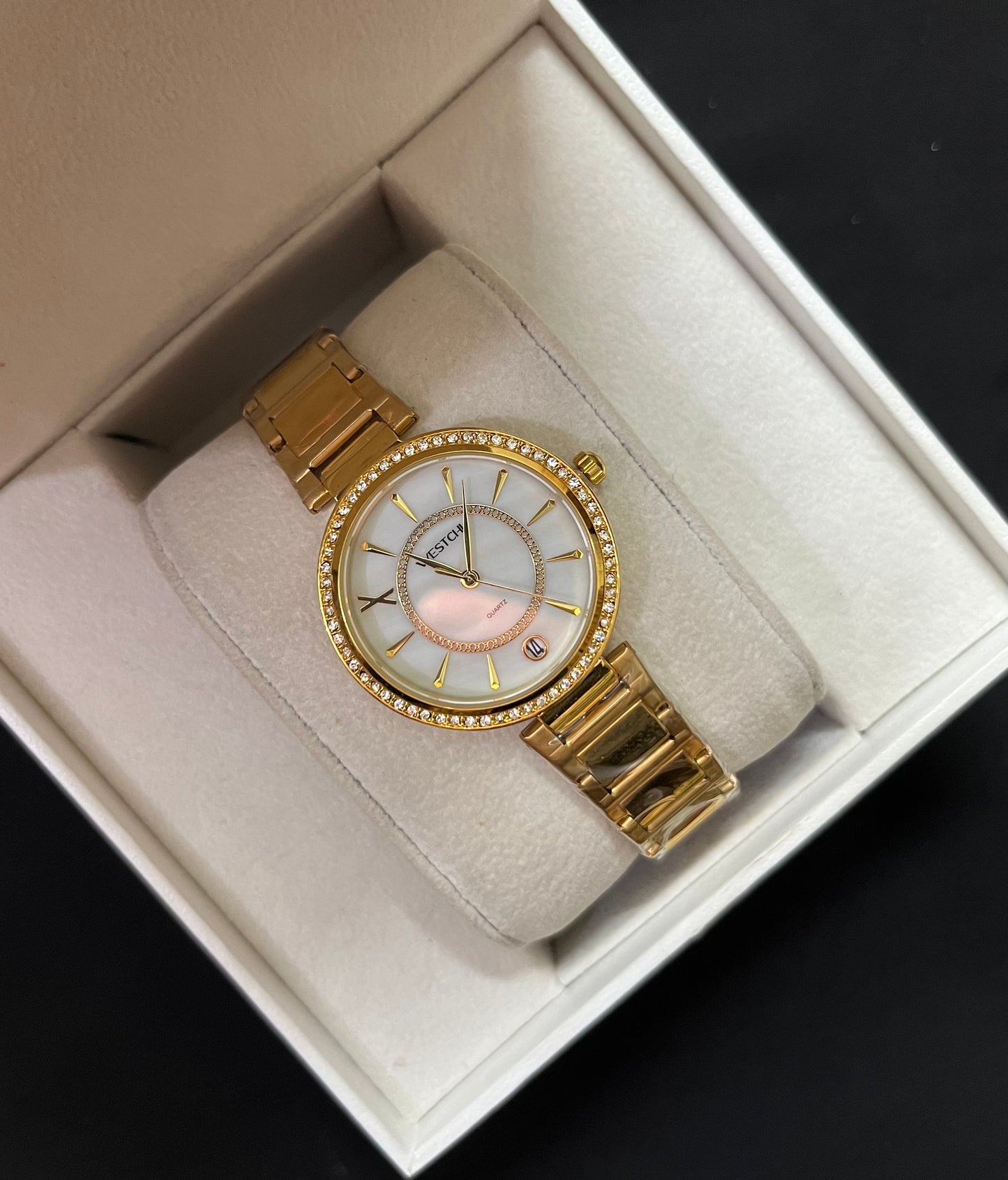 GOLDEN  X WHITE WATCH✨