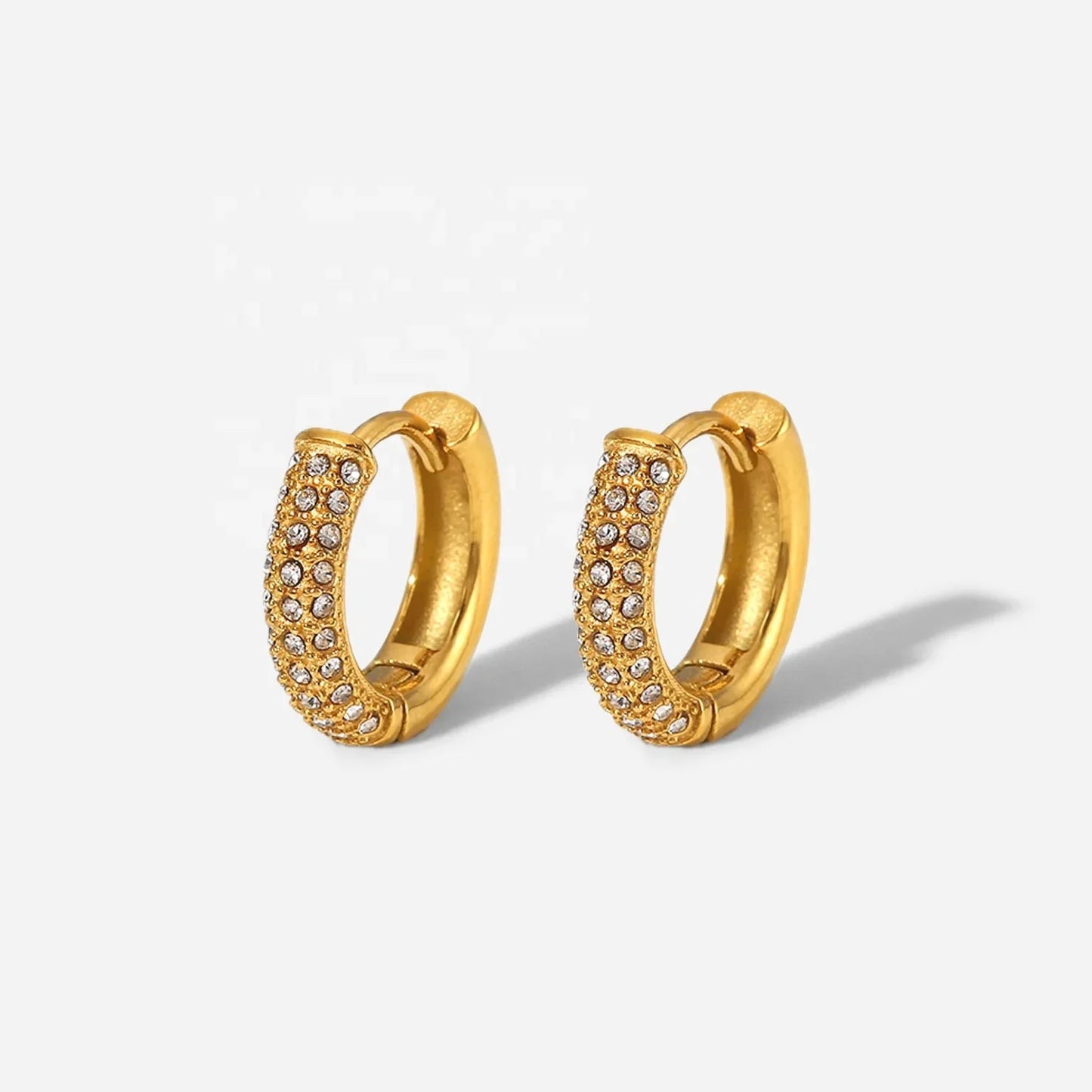 SOHO GOLD HOOPS-18k