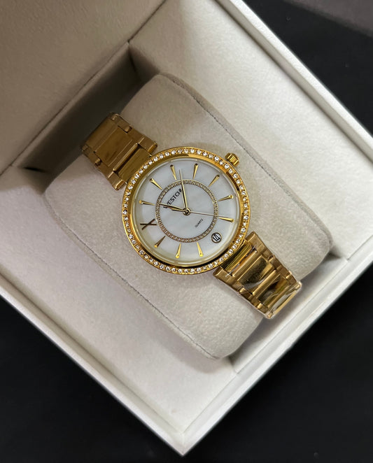 GOLDEN  X WHITE WATCH✨