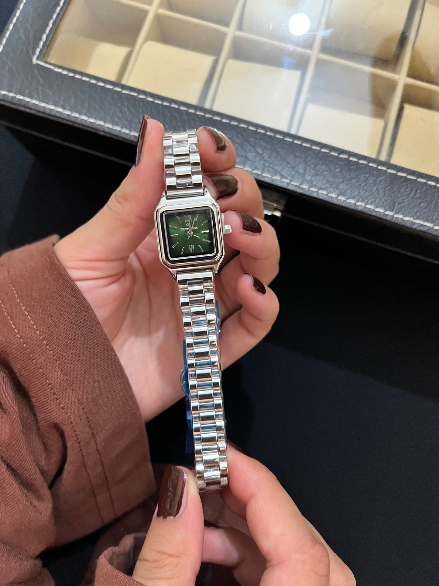 Aetherald Silver X Green Dial Watch