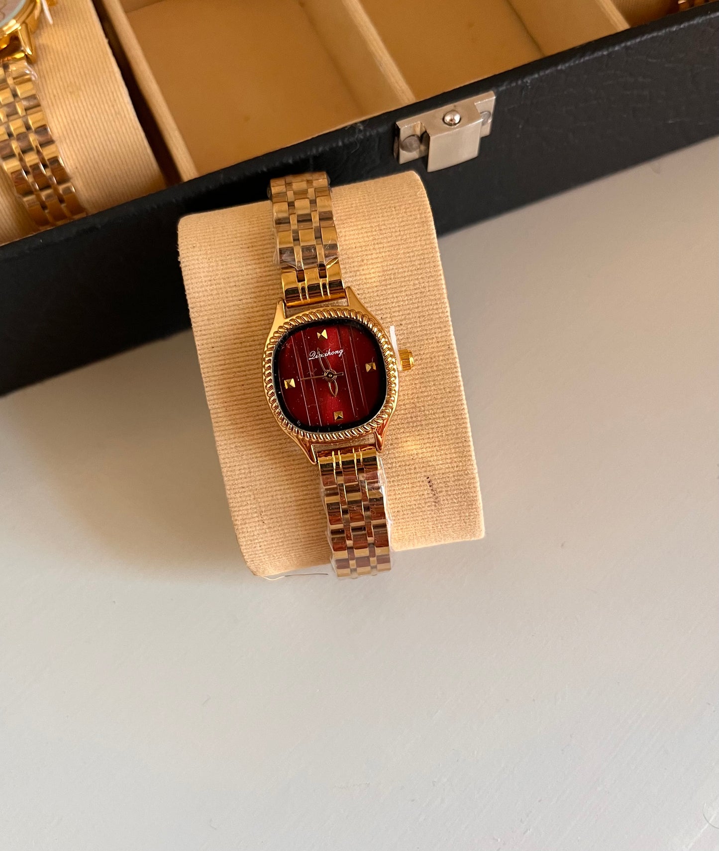 Crystal Studded Marbella Gold Watch