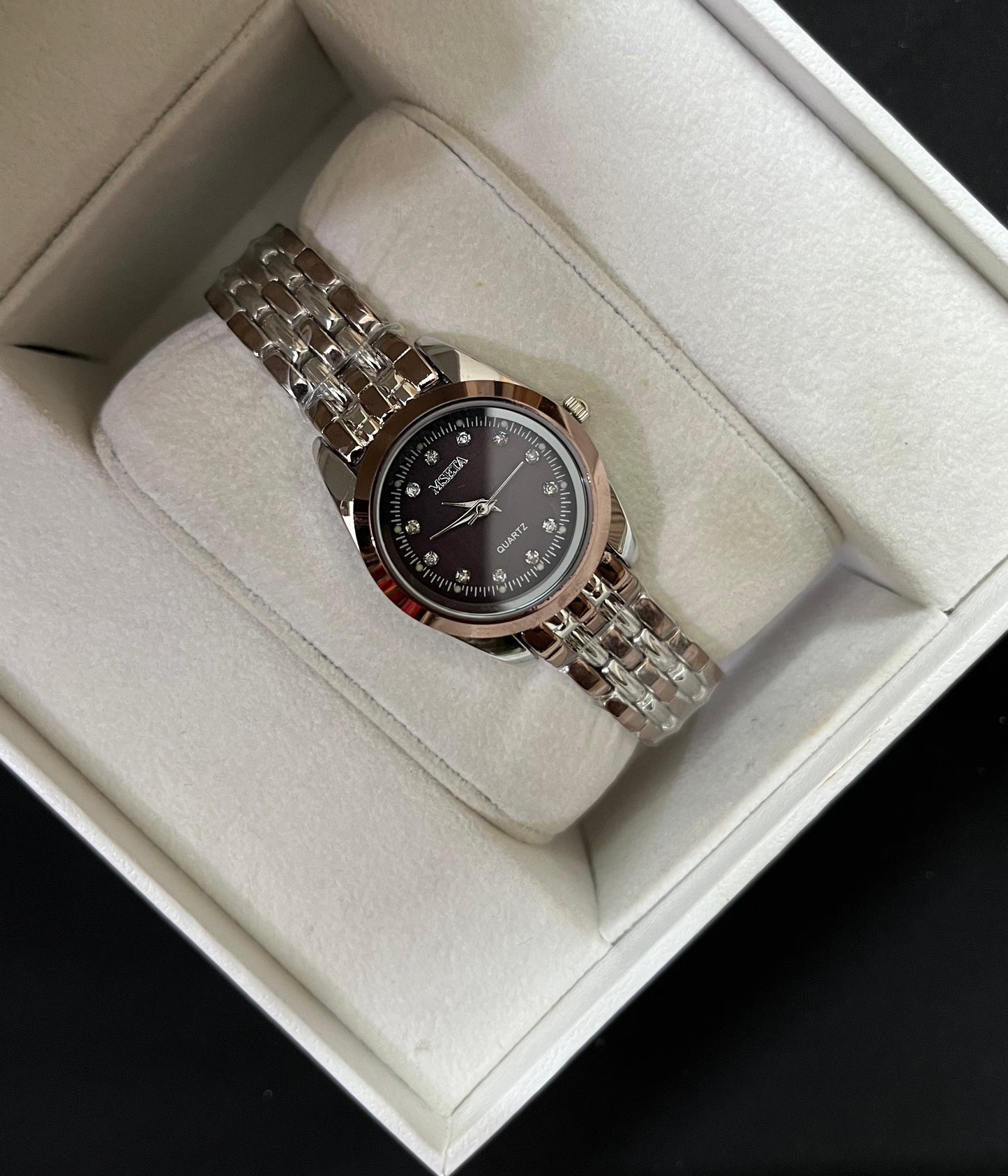 Copper Orchid Watch Crystal Studded