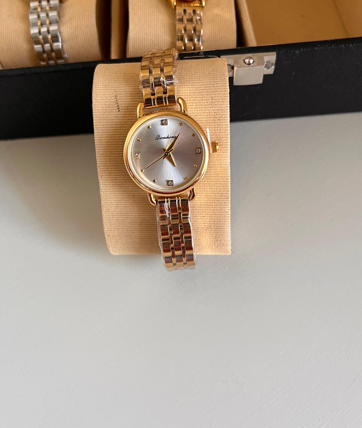 Crystal Studded Elysian Gold Watch