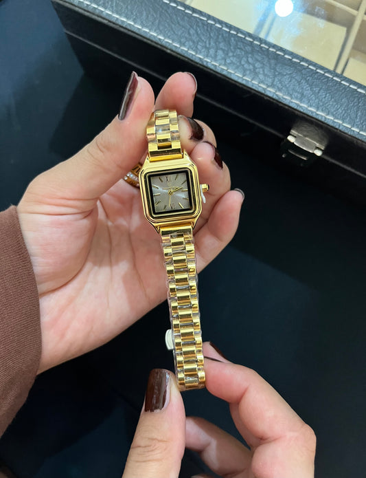 Aetherald Golden X Grey Dial Watch