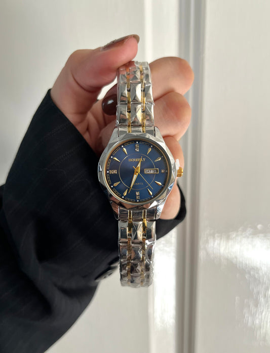 SILVER X SAPPHIRE COMBO WATCH