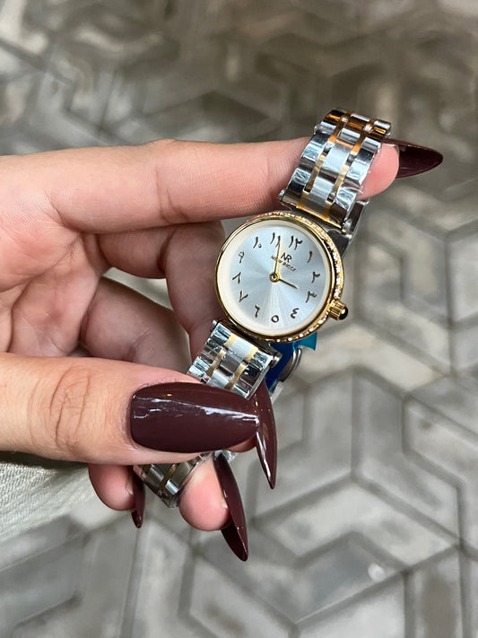Ricci Two Tone Watch White Dail