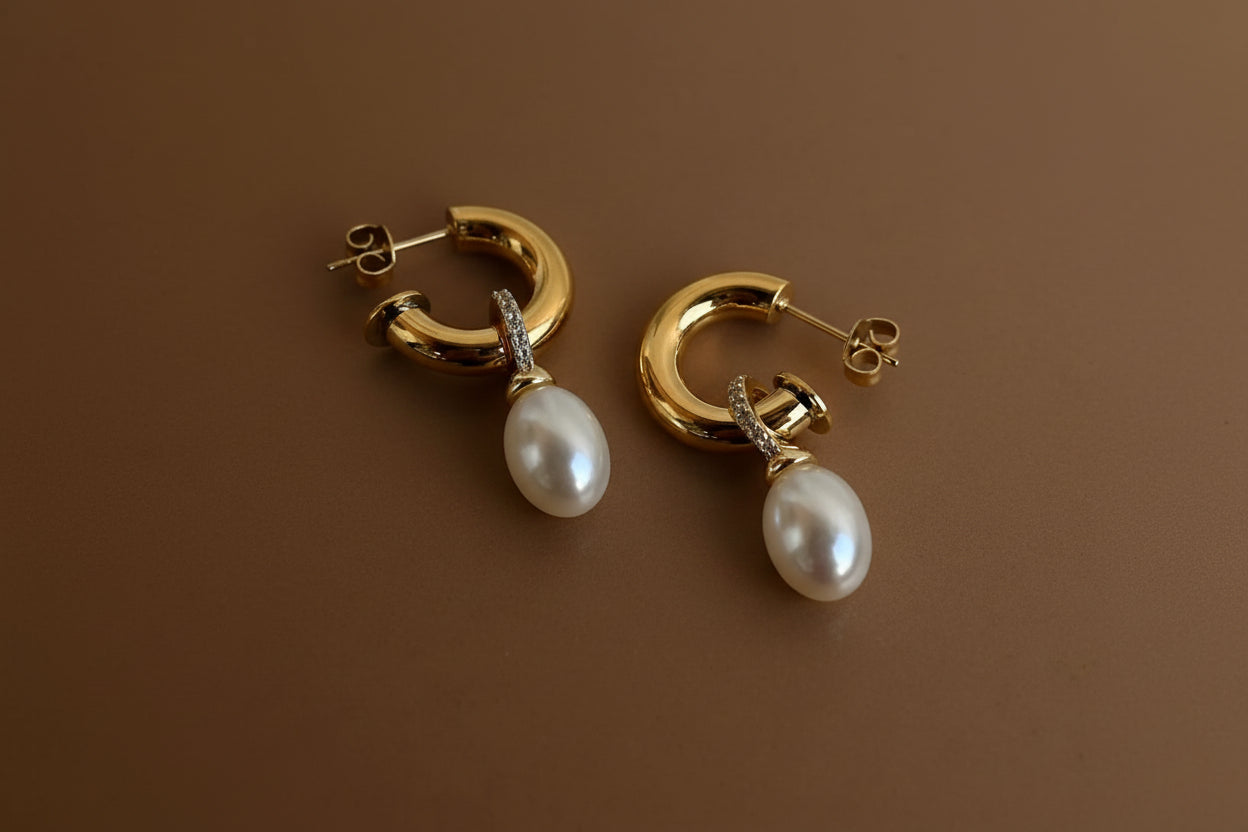 DELUMA EARRINGS-gold plated