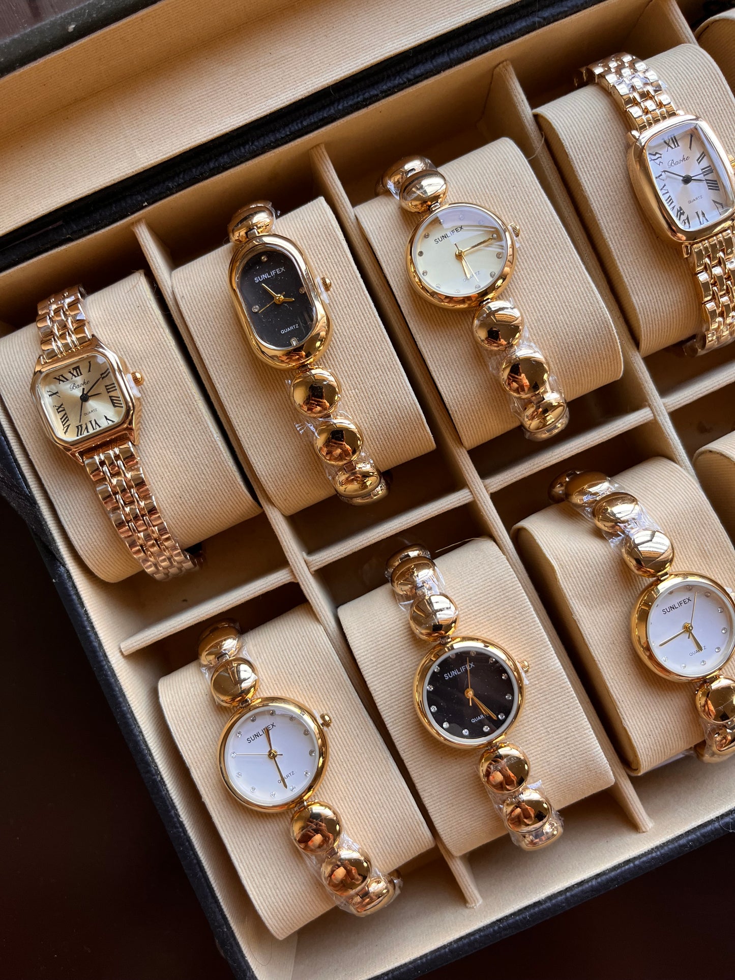 HOURIA RHINESTONES WATCH-White Dial
