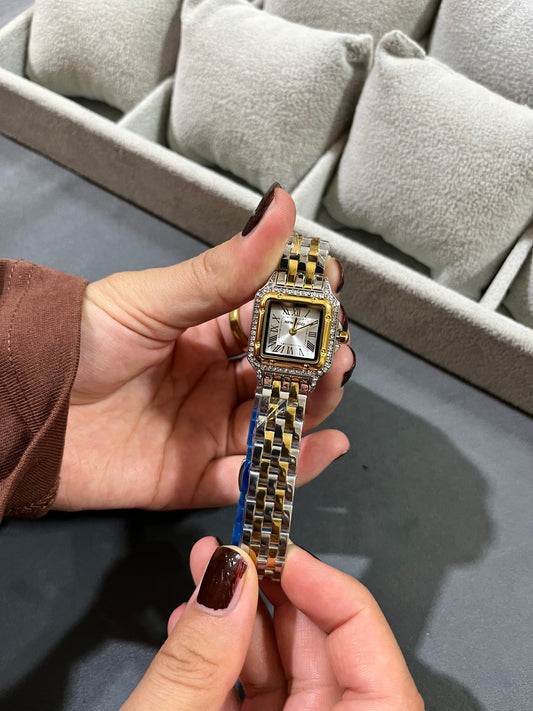 Panthere De Mains Two Tone Watch