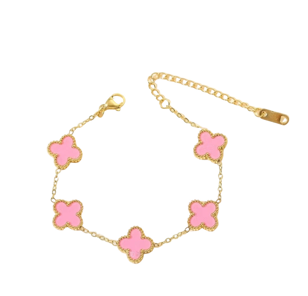VANA PINK CLOVIE BRACELET