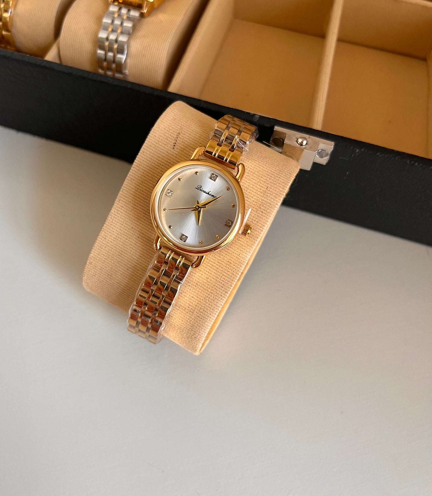 Crystal Studded Elysian Gold Watch