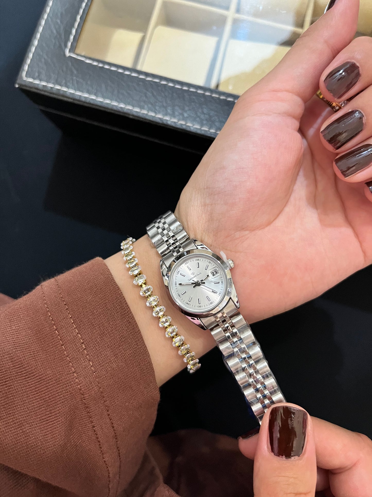 White Diamond Dial watch