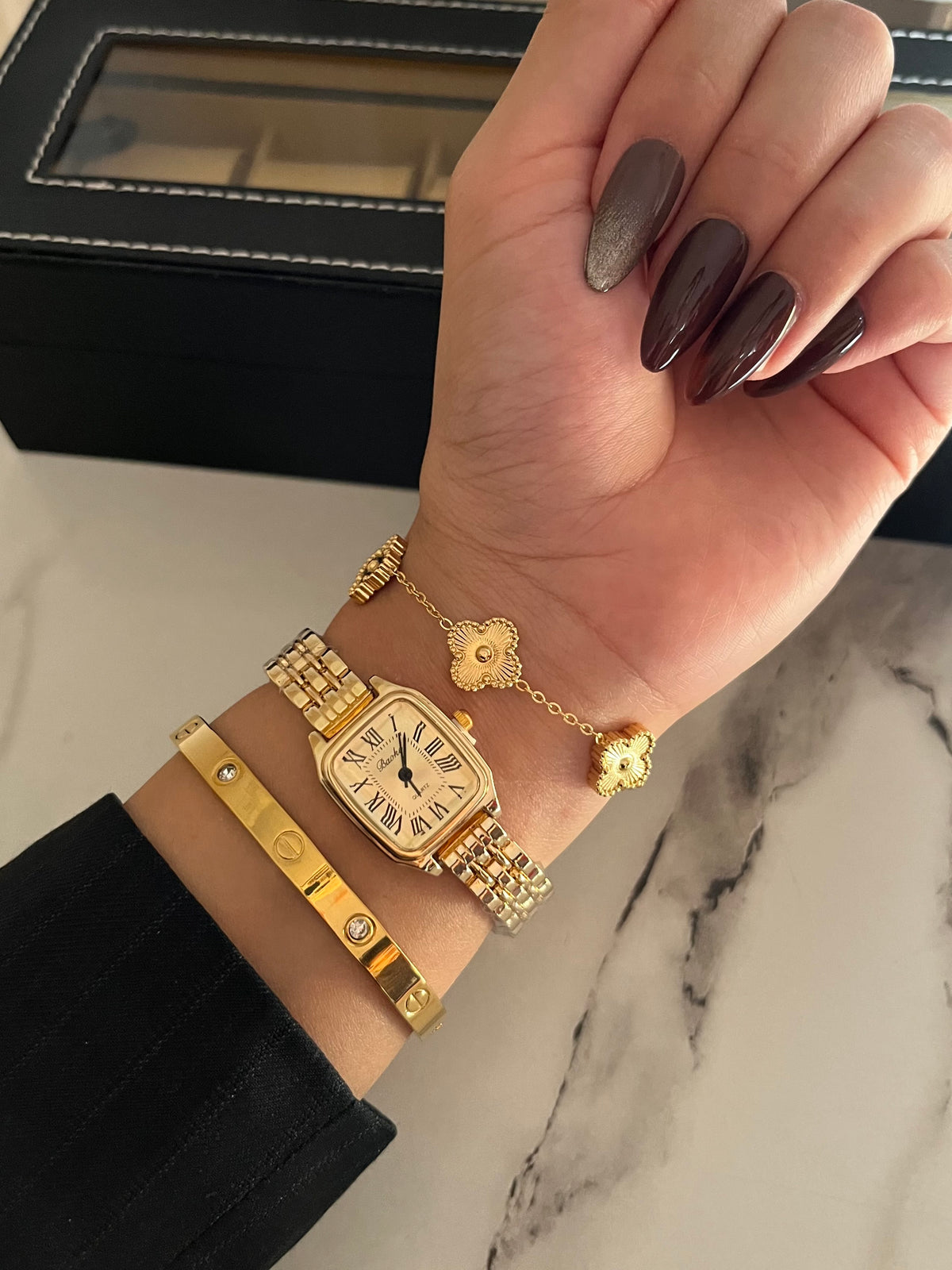 Broke Watch X Clover Cartier Bangle