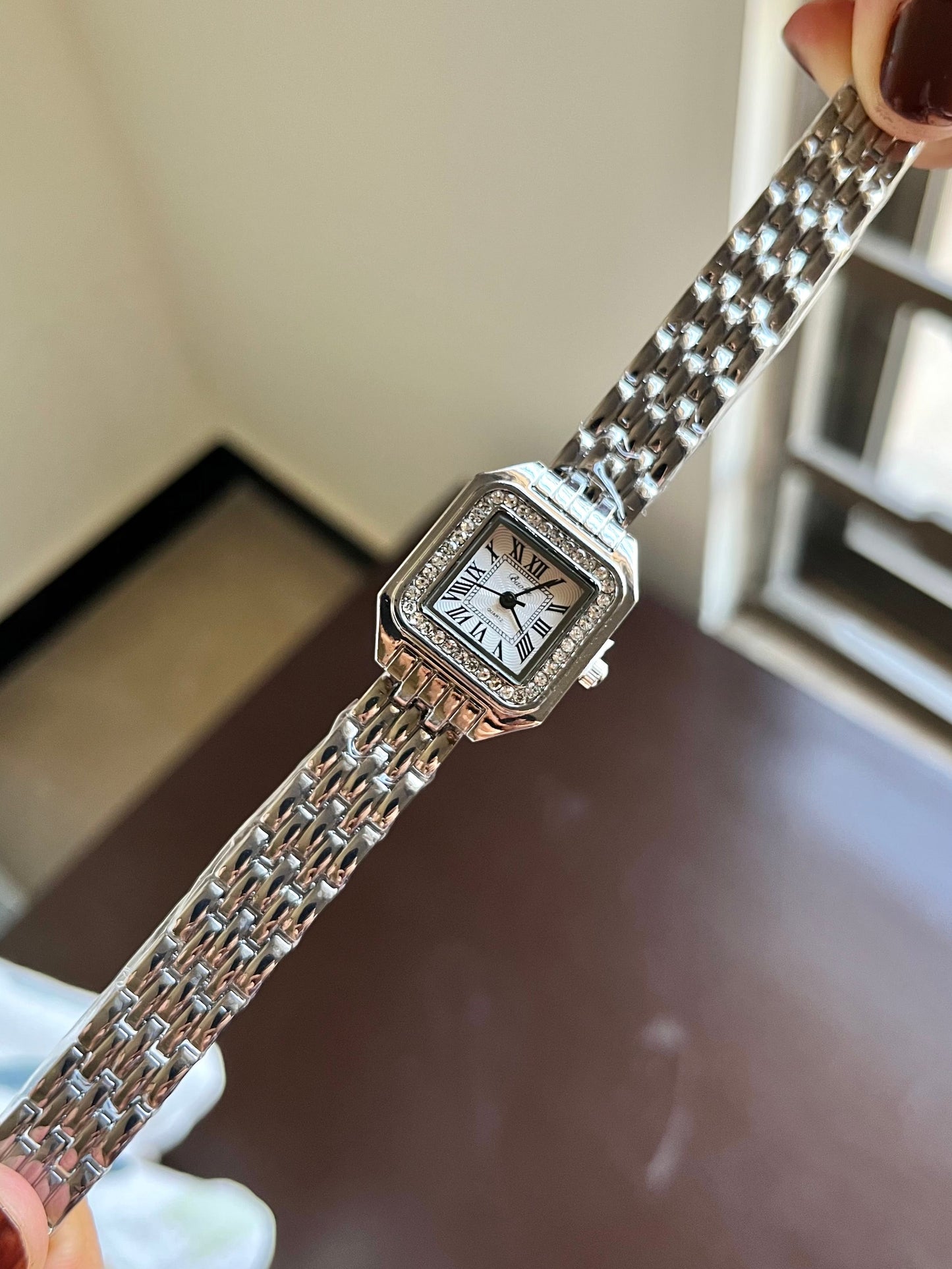 Cartier Inspired Silver Watch