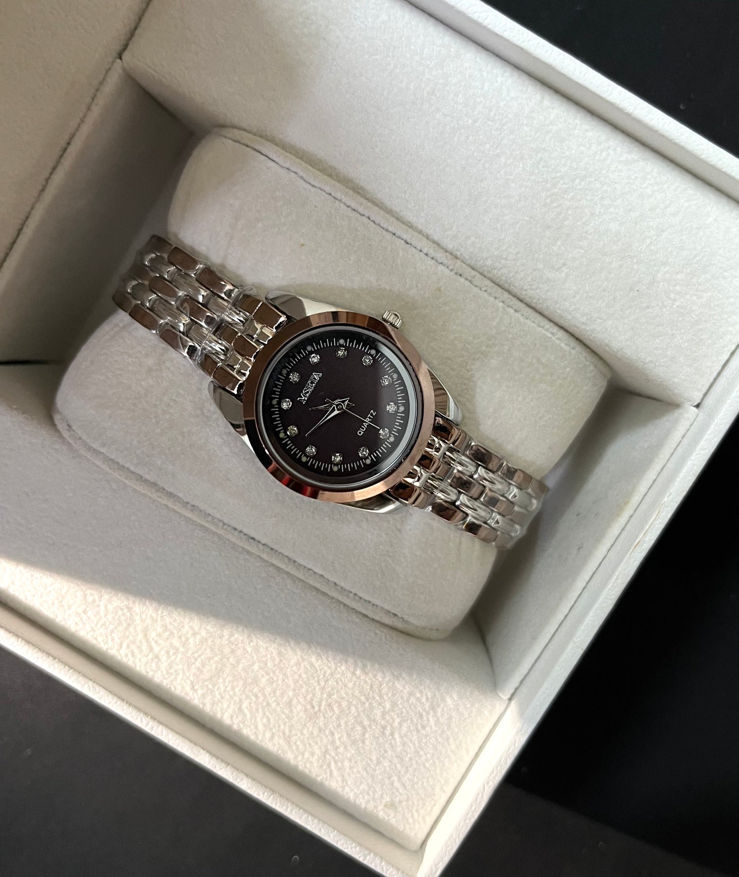 Copper Orchid Watch Crystal Studded