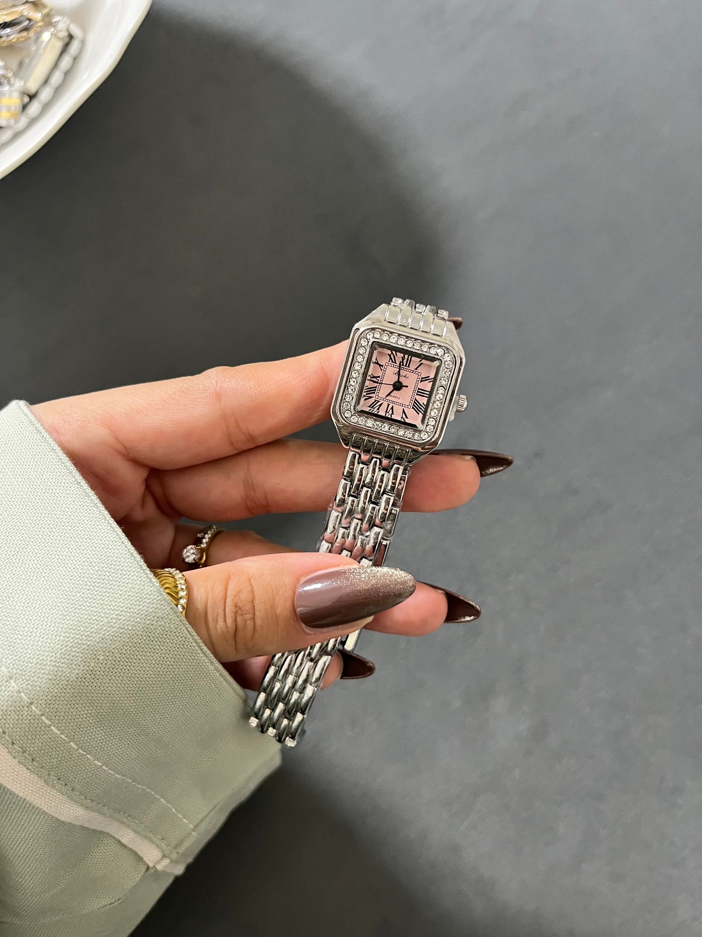 Blush Royale Square Watch