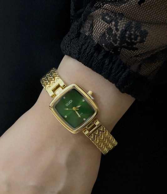 GOLDEN-GREEN DIAL WATCH