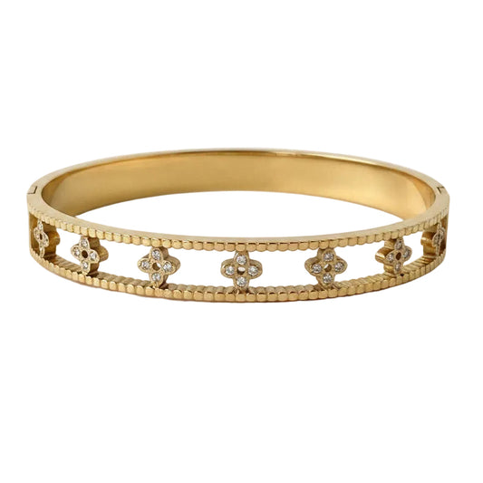 WOVEN ZIRCON BANGLE
