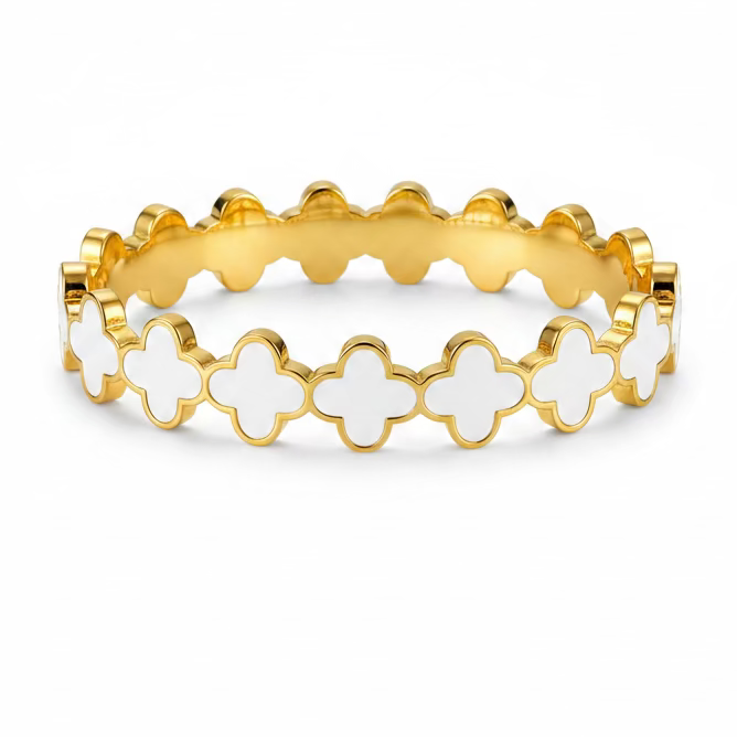White Motives Bangle