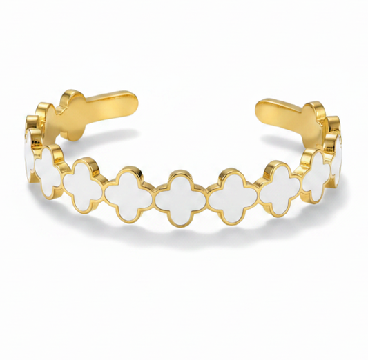 White Motives Bangle